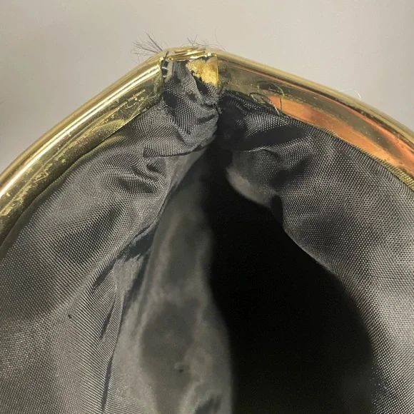 Vintage 1960s Beaded Black Evening Bag - Picture 7 of 7